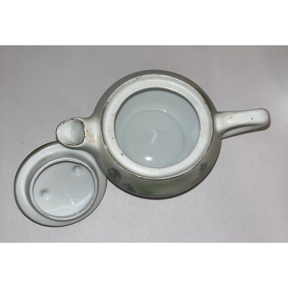 vintage rs prussia hand painted roses porcelain covered cream & sugar with spoon - Picture 5 of 16